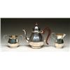 Image 1 : ENGLISH THREE-PIECE STERLING SILVER TEA SET