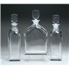 Image 1 : SET OF THREE CRYSTAL DECANTERS BY ORRIFORS
