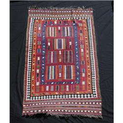 COLORFUL KELIM ORIENTAL RUG