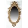 Image 1 : LARGE EARLY ORNATE GILT OVAL MIRROR