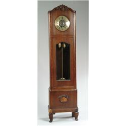 OAK ART DECO GRANDFATHER CLOCK