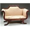 Image 1 : MAHOGANY CARVED DUNCAN PHYFE STYLE SETTEE