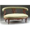 Image 1 : VICTORIAN WALNUT OPEN BACK SETTEE