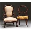 Image 1 : TWO MATCHING VICTORIAN WALNUT CHAIRS