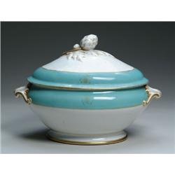 DECORATED IRONSTONE COVERED TUREEN