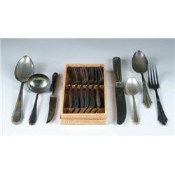 80-PIECES OF CONTINENTAL SILVER PLATED FLATWARE B