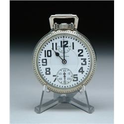 16 SIZE WALTHAM VANGUARD POCKET WATCH