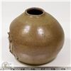 Image 2 : 57) SIGNED JANO ART POT BROWN GLAZE,