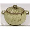 Image 1 : 78) JANO LETTS CERAMIC POT WITH LID WHITE GLAZE