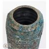 Image 4 : 71) BLUE GAZE POT UNSIGNED, 5"X3".