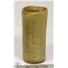 Image 2 : 15) JANO LETTS SIGNED CERAMIC VASE, 6"X3".