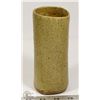 Image 3 : 15) JANO LETTS SIGNED CERAMIC VASE, 6"X3".