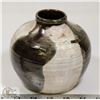 Image 1 : 46) TWO TONED GLAZED POT, SIGNED MH PROVOST