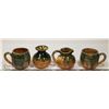Image 2 : 59) SET OF 4 CERAMIC POTS SIGNED INEKE VICTORIA BC