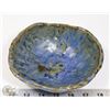 Image 1 : 12) BLUE CERAMIC BOWL, UNSIGNED, FROM MARY