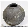 Image 1 : 67) PRIMITIVE POT TEXTURED GLAZE, CRACKS FROM
