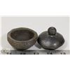 Image 2 : 62) MARY BORGSTROM SMALL POT WITH LID 2.5"X2.5".