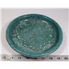 Image 1 : 75) SPECKLE GREEN GLAZED PLATE ATTRIBUTED TO MARY