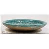 Image 2 : 75) SPECKLE GREEN GLAZED PLATE ATTRIBUTED TO MARY