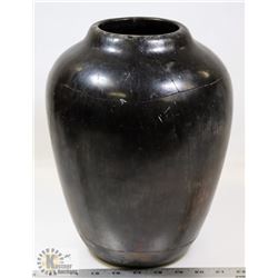 58) MARY BORGSTROM BLACK POT, SIGNED,