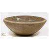 Image 3 : 31) JANO LETTS LARGE CERAMIC BOWL, BROWN GLAZE,
