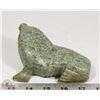 Image 3 : 37) SIGNED ISKASE KOPALE INUK SOAPSTONE WALRUS