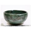 Image 2 : 21) GLAZED GREEN BOWL ATTRIBUTED TO MARY BORGSTROM