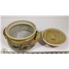 Image 4 : 100) JANO LETTS JAR WITH LID REPAIRED DAMAGE TO