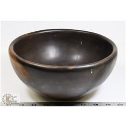 84) MARY BORGSTROM BROWN BOWL STONE POLISHED