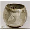 Image 1 : 42) SIGNED WHITE GLAZE POT FROM MARY BORGSTROM'S