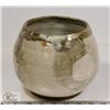 Image 3 : 42) SIGNED WHITE GLAZE POT FROM MARY BORGSTROM'S