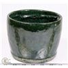 Image 2 : 83) MARY BORGSTROM GREEN GLAZED POT SIGNED