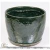 Image 3 : 83) MARY BORGSTROM GREEN GLAZED POT SIGNED