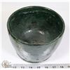 Image 5 : 83) MARY BORGSTROM GREEN GLAZED POT SIGNED
