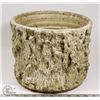 Image 2 : 41) JANO LETTS TEXTURED CREAM GLAZE POT,
