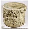 Image 3 : 41) JANO LETTS TEXTURED CREAM GLAZE POT,