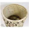 Image 4 : 41) JANO LETTS TEXTURED CREAM GLAZE POT,