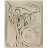 Image 1 : 124) MARY BORGSTROM TREE PICTURE WITH POEM.