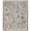Image 1 : 117) MARY BORGSTROM SIGNED CIRCULAR DRAWING