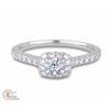 Image 1 : CANADIAN DIAMOND HALO ENGAGEMENT RING