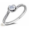 Image 1 : CANADIAN DIAMOND SWIRL ENGAGEMENT RING