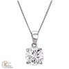 Image 1 : GIA CERTIFIED 1 CARAT DIAMOND SOLITAIRE PENDANT