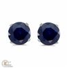 Image 1 : BLUE SAPPHIRE STUD EARRINGS WITH BUTTERFLIES