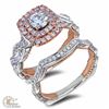 Image 1 : ENGAGEMENT RING WHITE AND ROSE GOLD SOLD WITH