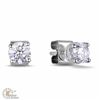 Image 1 : 14K WHITE GOLD DIAMOND EARRINGS