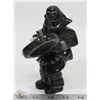 Image 2 : SOAPSTONE FIGURE WITH DRUM CARVING,