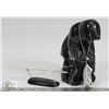 Image 1 : SOAPSTONE INUIT MAN HUNTING SEAL CARVING, 2008