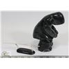 Image 4 : SOAPSTONE INUIT MAN HUNTING SEAL CARVING, 2008