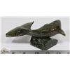 Image 2 : SOAPSTONE INUIT BABY NARWHAL CARVING
