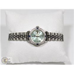 LADIES AUTHENTIC ROLEX WATCH WITH DIAMONDS AND